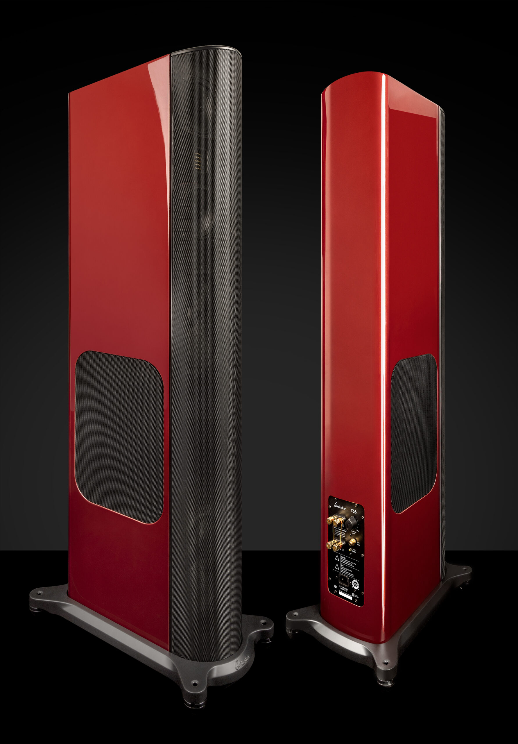 Open-box GoldenEar T66 Santa Barbara Red pair — The Smart Tech Pros